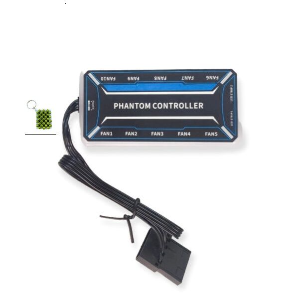 525 RGB Computer Fan Controller With Remote Control + Key Holder