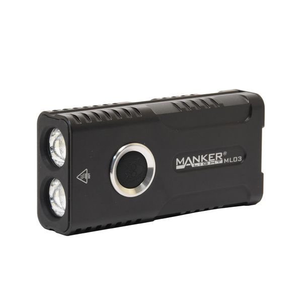 Manker ML03, 2000 Lumen, 160m Throw, rechargeable cool white flashlight