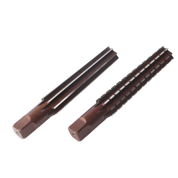 2 Pieces Morse Taper Reamer MT3# Straight Hand Reamer High Carbon Steel