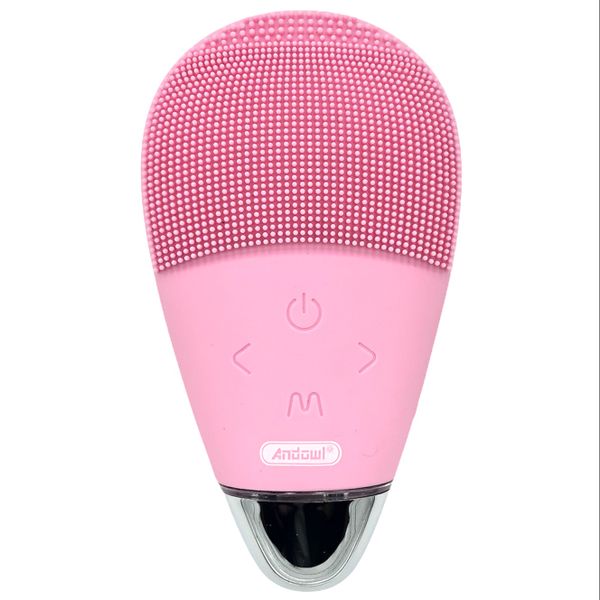 Andowl Vibrating Silicone Facial Cleanser - Exfoliating Skin Care Device
