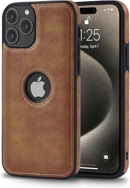 Leather Case Anti Scratch Shockproof Phone Cover for iPhone 15 Pro Max