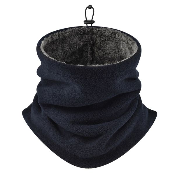 Men's Fleece Neck Gaiter Winter Thermal Balaclava Wear for Outdoor