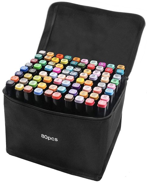 Touch Double Headed Oil Based Art Marker Set of 80