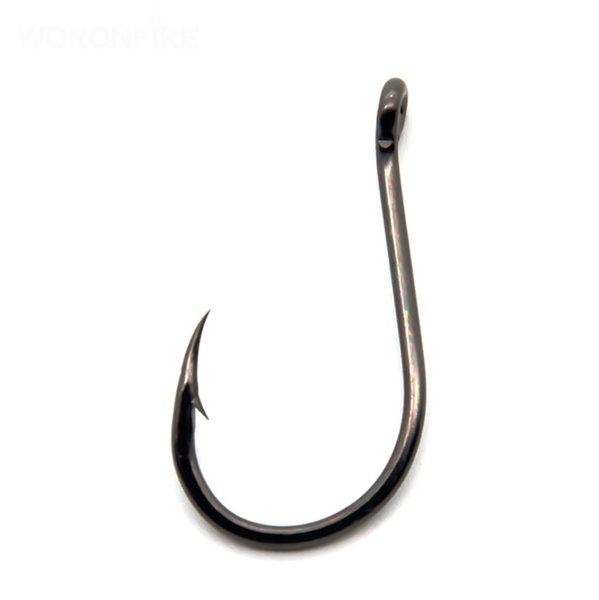 High Carbon Steel Barbed Hook Fishing Hooks with Hole