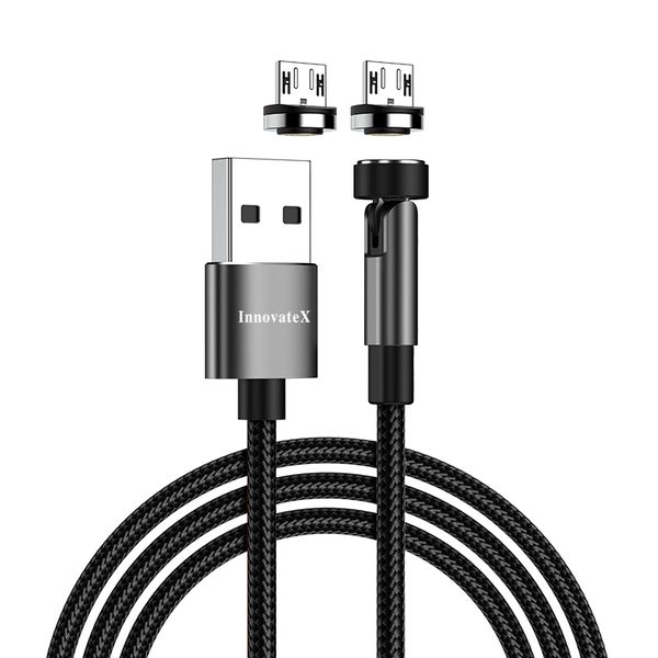2M-540 Rotation Magnetic Fast Charging Cable,Data Transfer Phone Charger - Micro