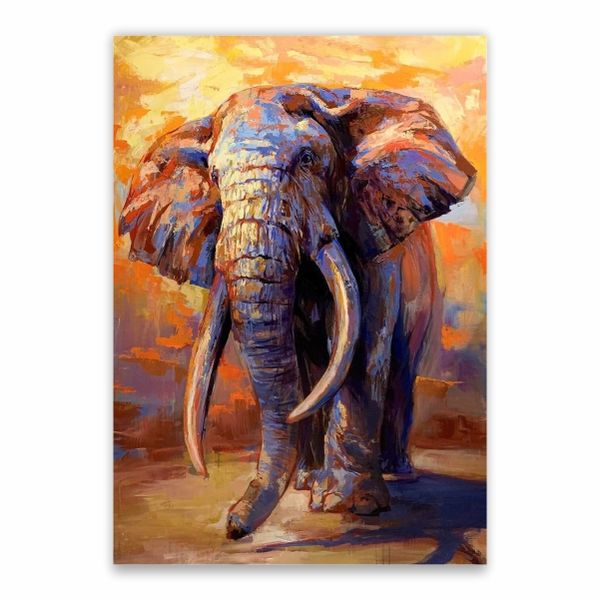 Elephant Painting Poster - A1