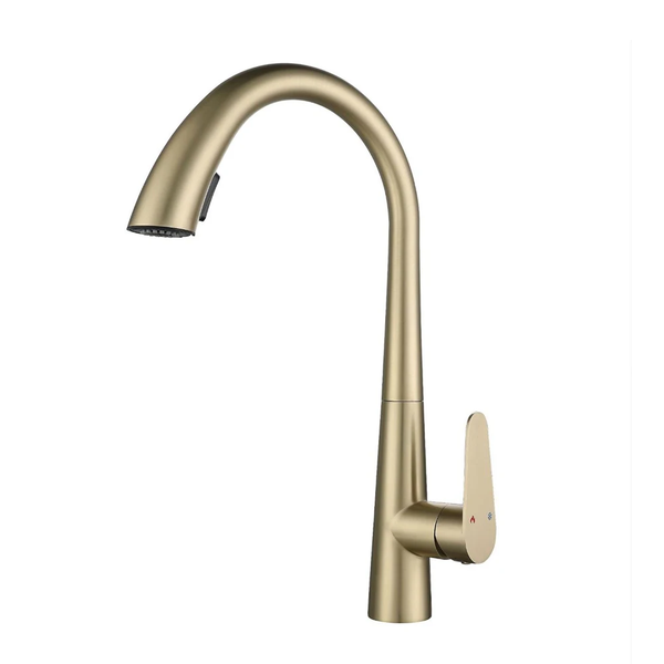 Brushed gold Pull Out Kitchen Mixer - 10050G