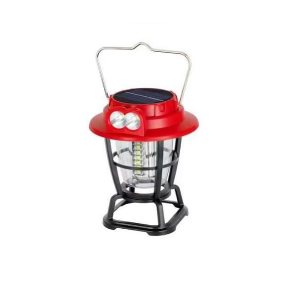 FA-9588L 30W Solar Powered Rechargeable Camping Lamp with USB &amp; Handle