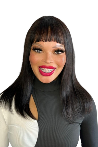 14" Fringe Brazilian Wig Wig Close 14A Grade Quality
