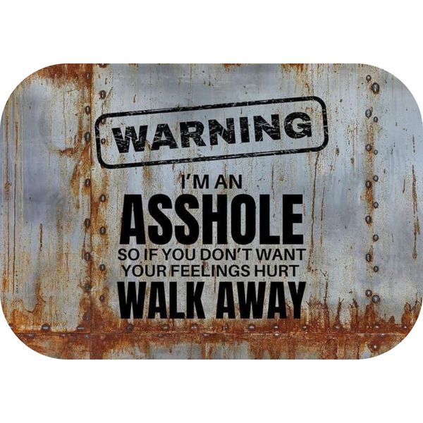 Warning Walk Away Printed Mouse Pad