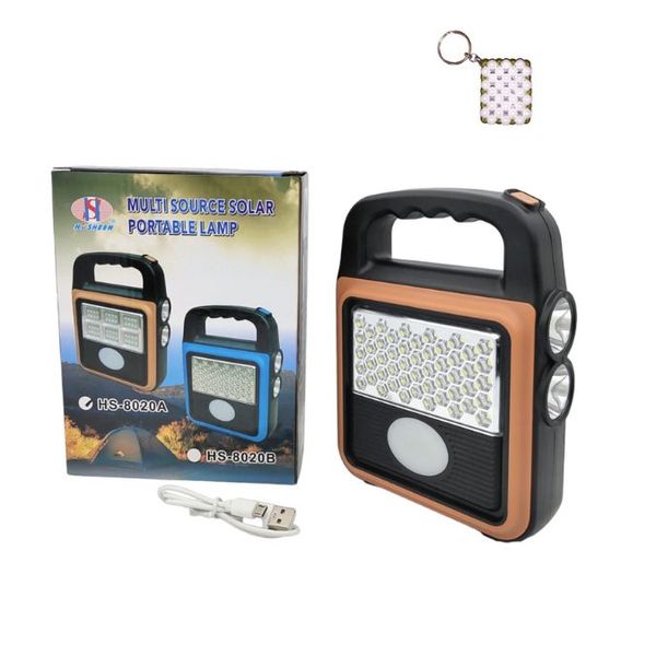 FA-8020B Rechargeable Solar Powered Emergency Light And A Keyholder