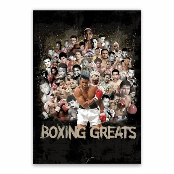 Boxing Greats Collage Poster - A1