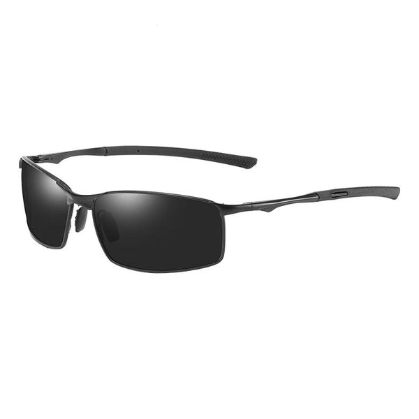 Aaron Designer Polarised Stylish Sunglasses - Black &amp; Yellow