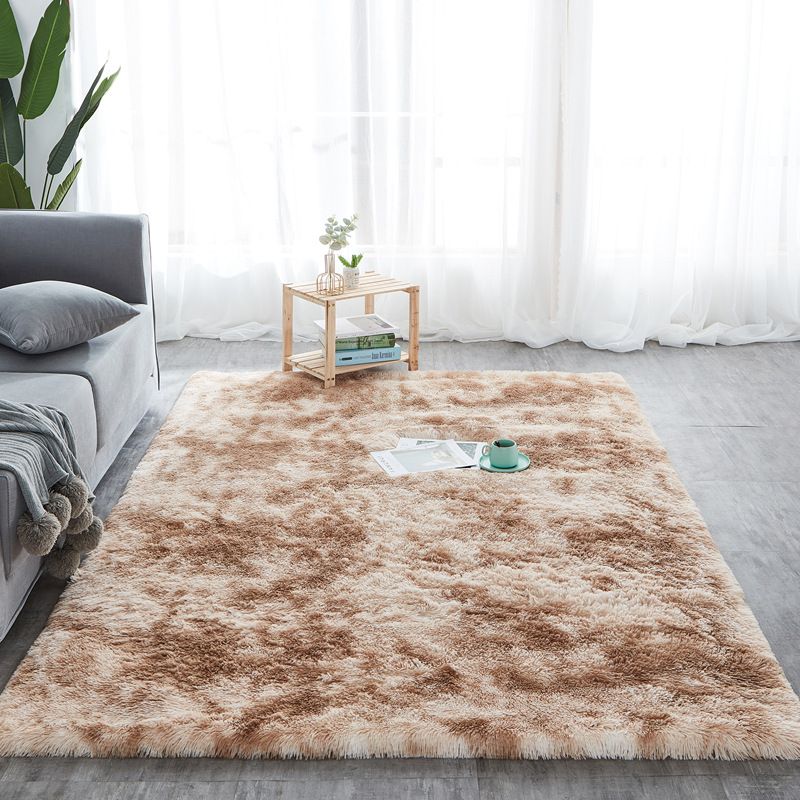 Three Tone Fluffy Carpet Shaggy and Foldable Rug Brown Shop Today