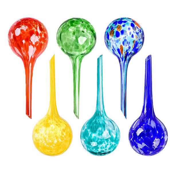 Plant Watering Globes For Indoor And Outdoor Plants - Multi Color - 6 Pack