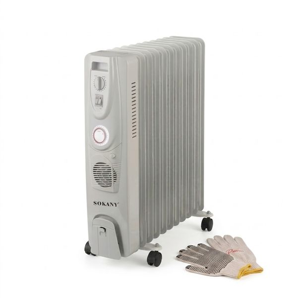 Oil Filled Radiant Heater &amp; Passion Gloves | 9 Fins with 2400W Rapid Heat