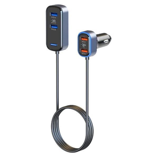 Multiport Car Charger, PD Fast USB B C Car Charger For Multiple Devices