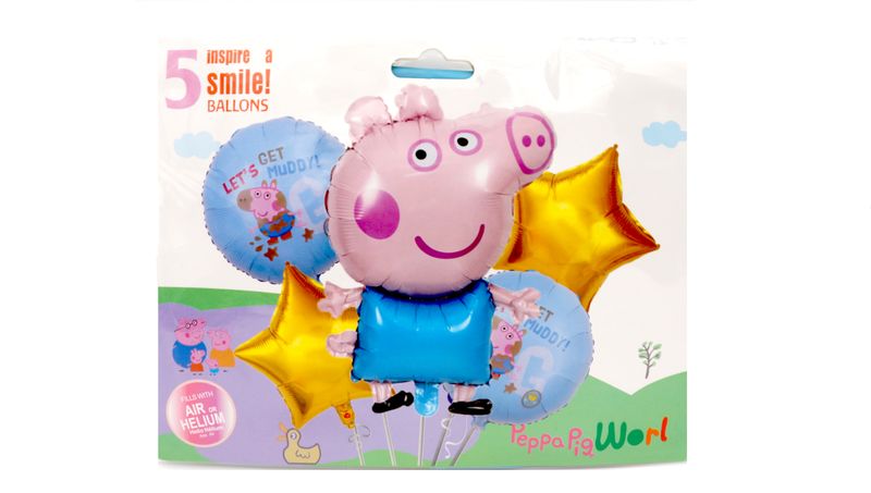 Peppa Pig Balloons - 5 Piece