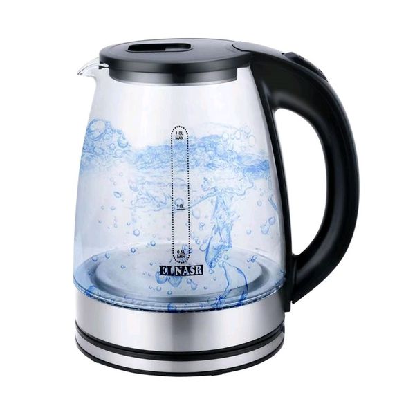 1.7L 2000W Auto Shut-off Glass Kettle With Working Indicator Light