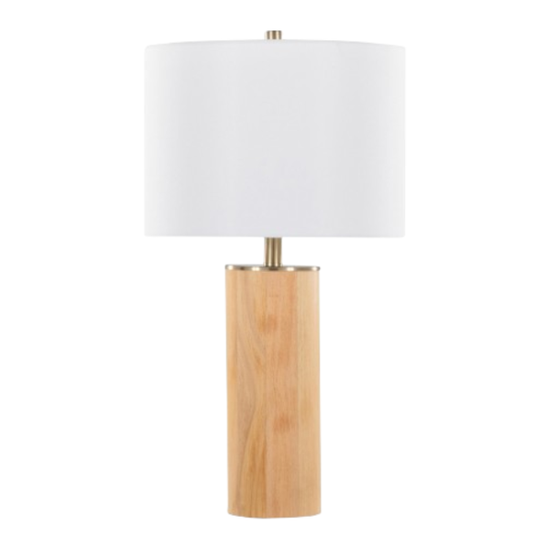 Scandinavian Ash Wood Table Lamp