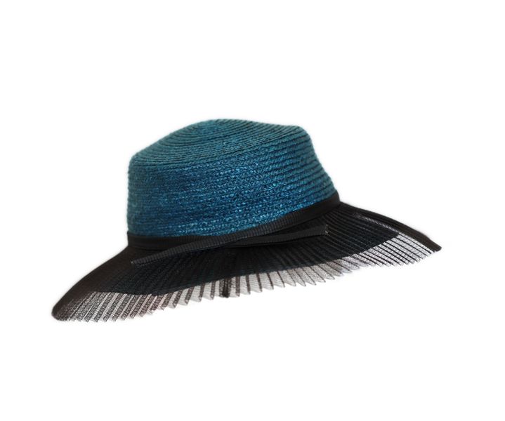 Ladies Designer Hat - Malt Grass and Nylon Mesh