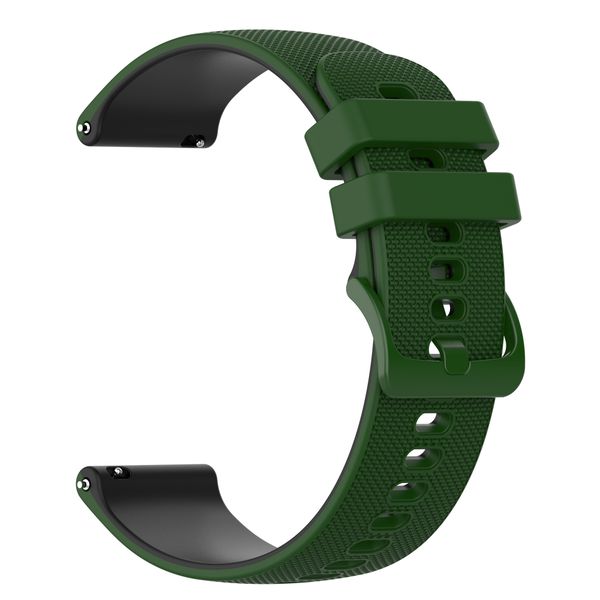 Watch Strap 20mm Compatible with Samsung / Huawei / Garmin Watch - Army Green &amp; Black