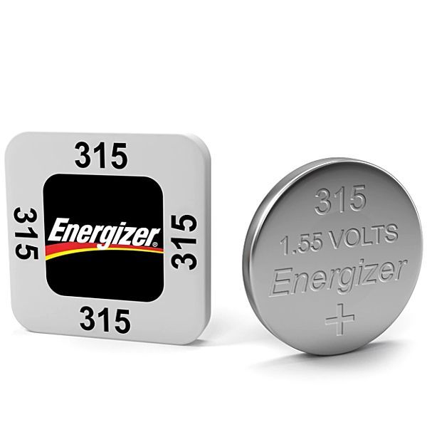 Energizer 315 Silver Oxide Watch Battery Box of 10