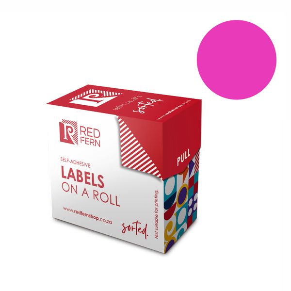 Redfern C19 Colour Code Labels 10 - Pink 10's