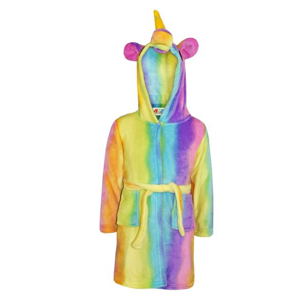 Baby and Toddler Gown Bathrobe Rainbow Unicorn