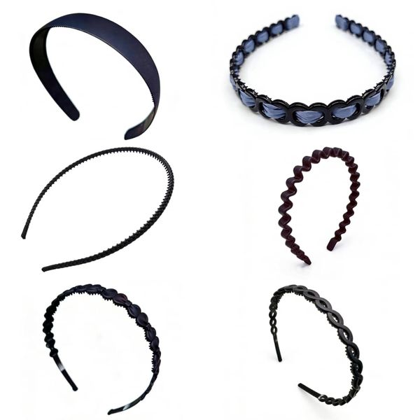 6 Piece Hair Comb Hair Headband DIY Hair Accessory for Lady Women