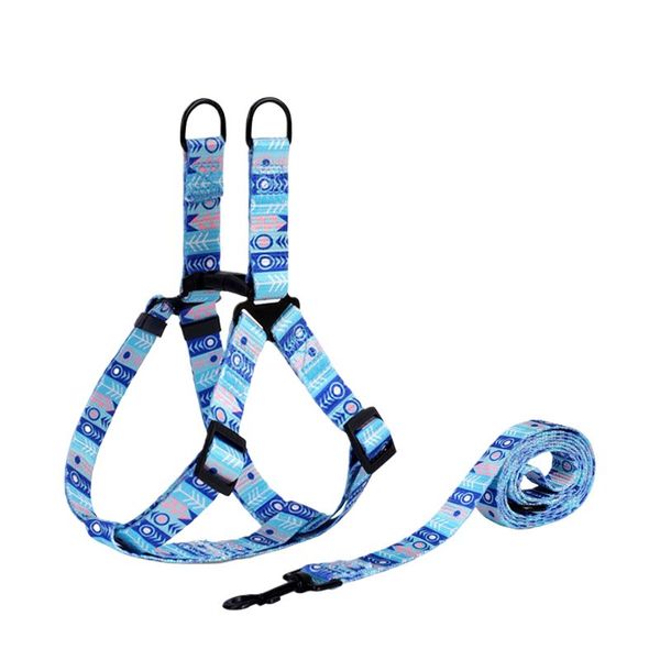 Pet dog adjustable vest-style non-strangled dog chain