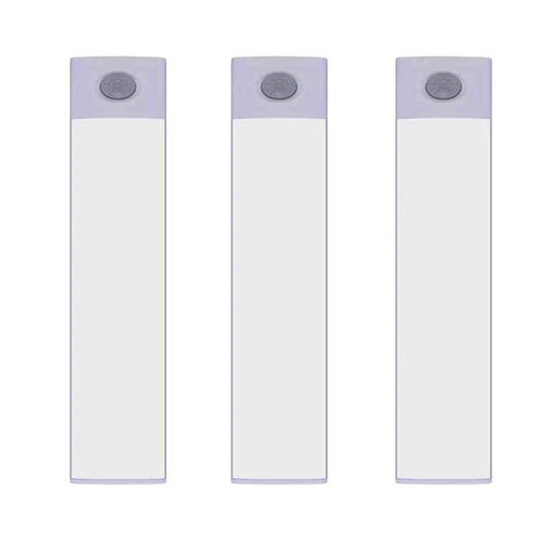 Motion Sensor Intelligent Light Rechargeable Magnet Closet Light - 3 Pack