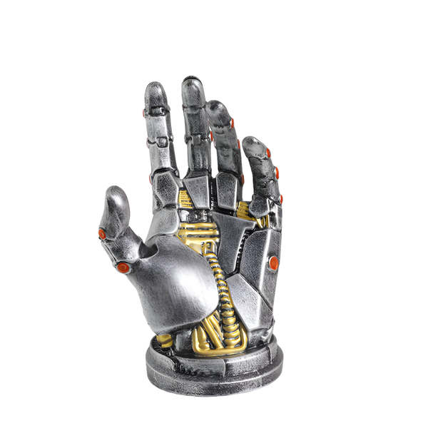 Futuristic Robotic Arm Ornament Controller Stand - Silver