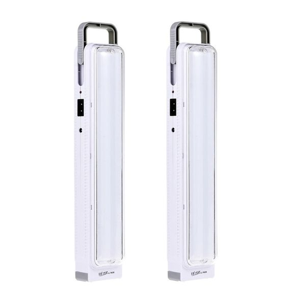 Rechargeable Durable Bright Emergency LED Light - 46 SMD LED - 8000K - 2 Pieces