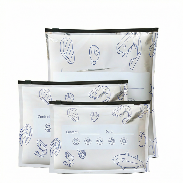 Reusable Aluminum Foil Freezer Bags - Multi-Size Set Pack Of 30