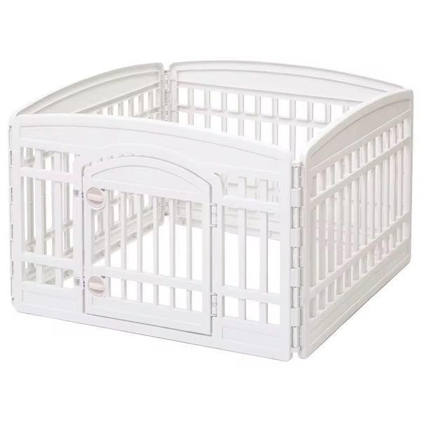 Premium Luxury Foldable Dog Playpen with Secure Locking Door