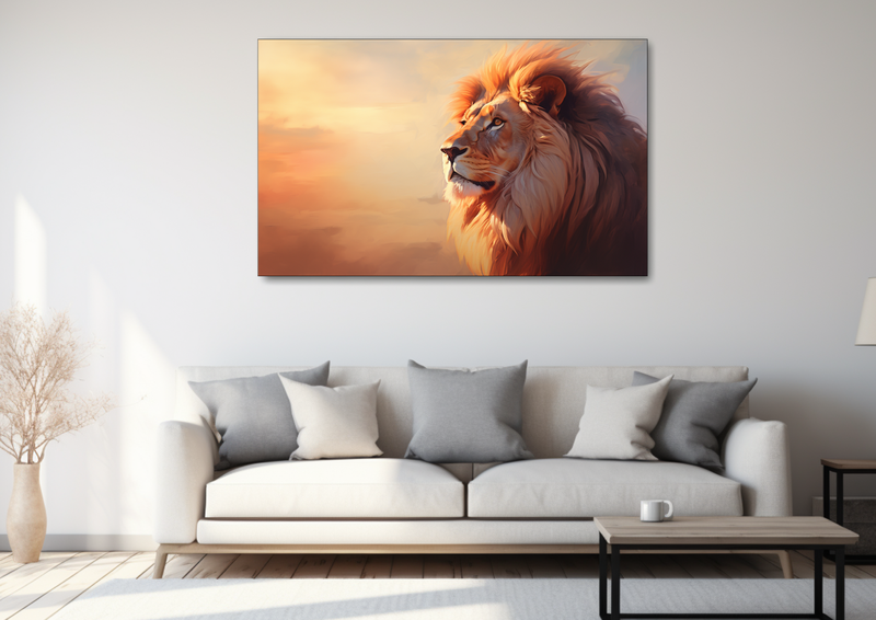 Canvas Wall Art - Lions Pride Abstract - HD0035
