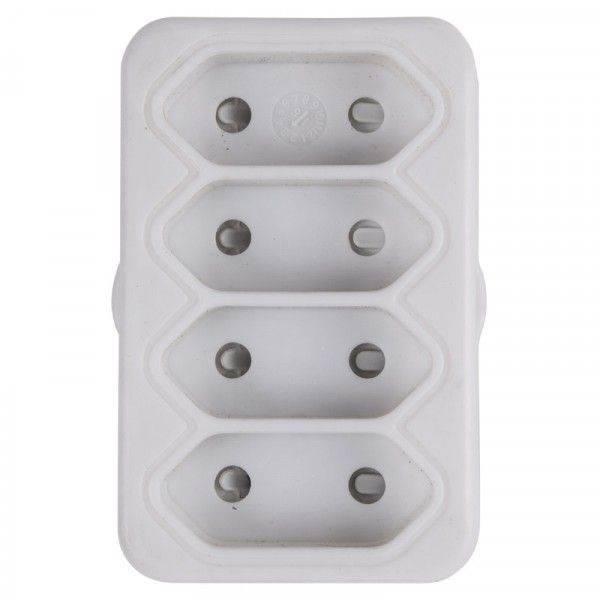 Adaptor -Electrical Plug - 4 x 5 Amp - Bulk Pack of 5