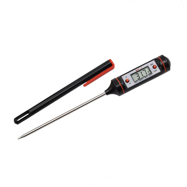 Digital Instant-Read Food &amp; Liquid Thermometer - Stainless Steel Probe