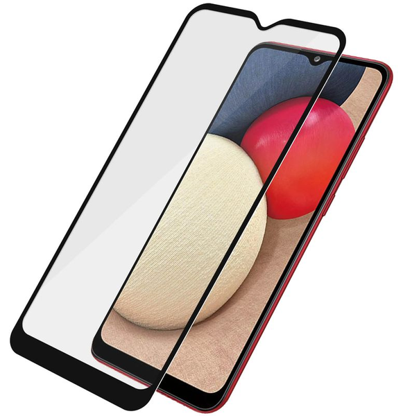 A02 Tempered Glass Screen Protector For Samsung - Black