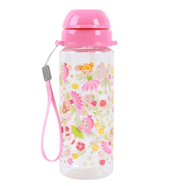 Tritan Water Bottle with Straw 400ml - Fairy