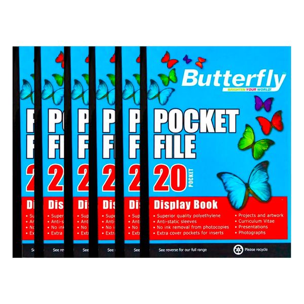A4 50 M 20 Pocket Display Book X 6 image