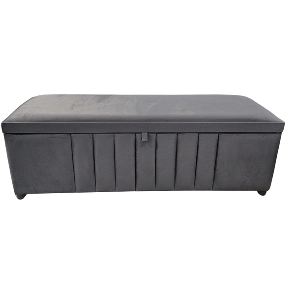 Velvet Tufted Storage Ottaman
