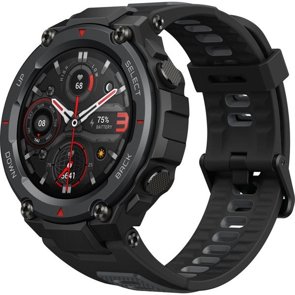 Amazfit T-Rex Pro GPS Smartwatch - Meteorite Black