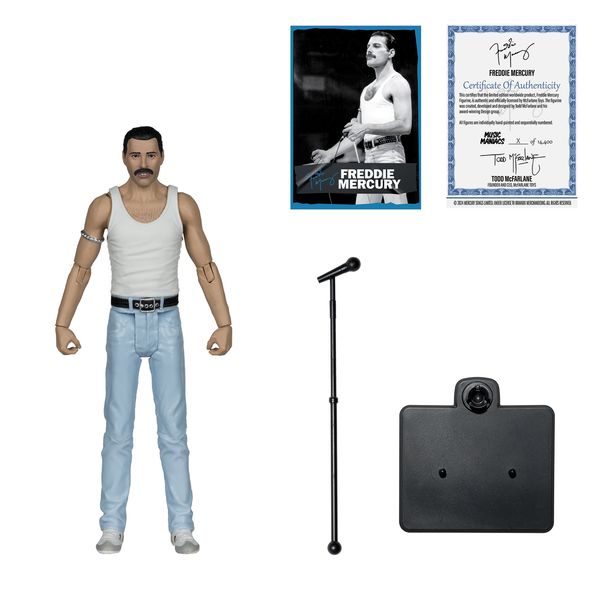 Music Maniacs WV3 Rock &amp; Roll Freddie Mercury 6-inch Figure
