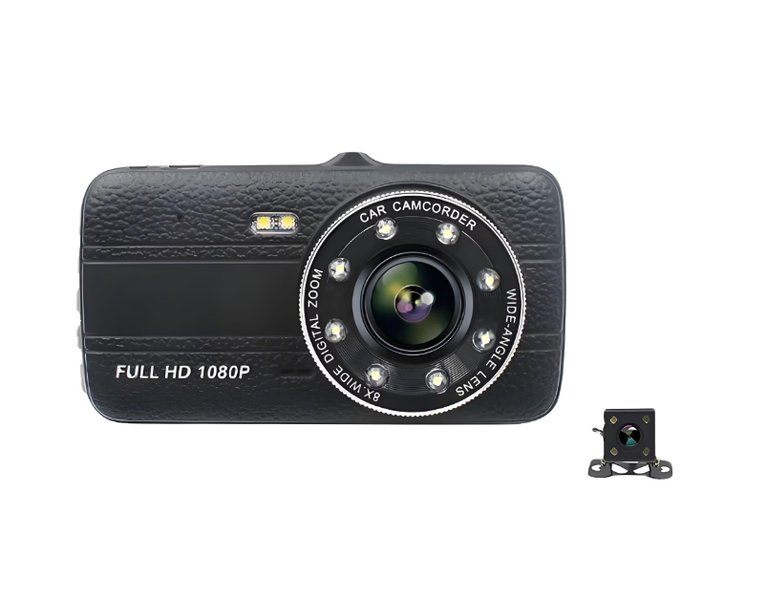 Car dashcam, Full HD 1080P, 4-inch screen, night vision function