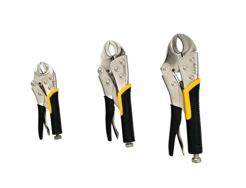 AIYI 3-Piece Curved Jaw Locking Plier Set AY146-017