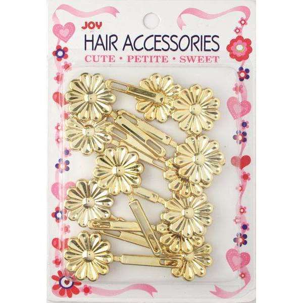 Joy - Ann16402 Hair Barrettes Gold Daisy 12ct- 6 Pack