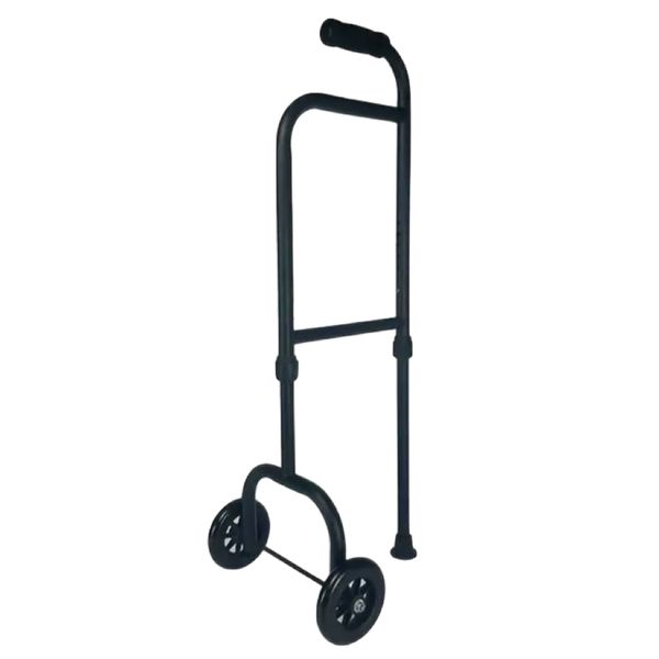HealthThree-Wheel Mobility Handrails Walker Elderly With Iron Frame - 92cm