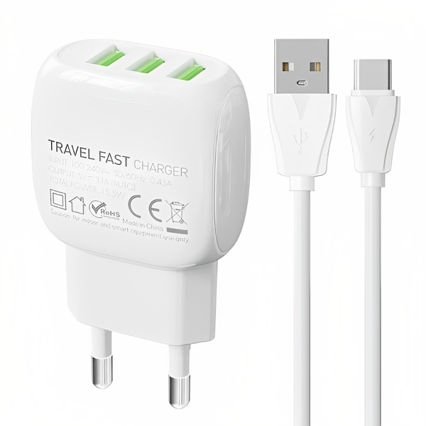 Fast Charging Adapter With 1M Cable-A3315